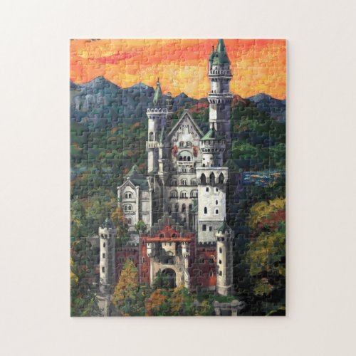 Castle Schloss Neuschwanstein Jigsaw Puzzle