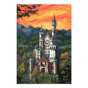 Castle Schloss Neuschwanstein Photo Print