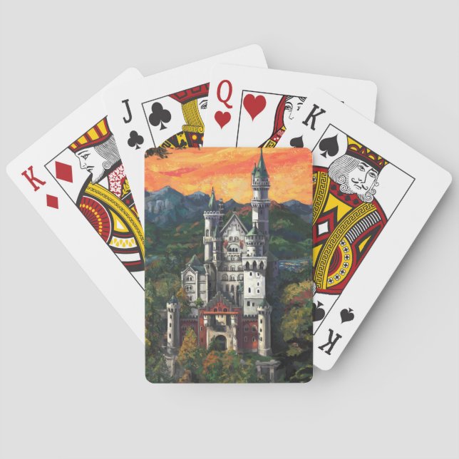Castle Schloss Neuschwanstein Poker Cards (Back)