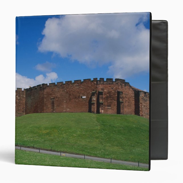 Castle showing half moon tower, Chester, 3 Ring Binder (Front/Inside)