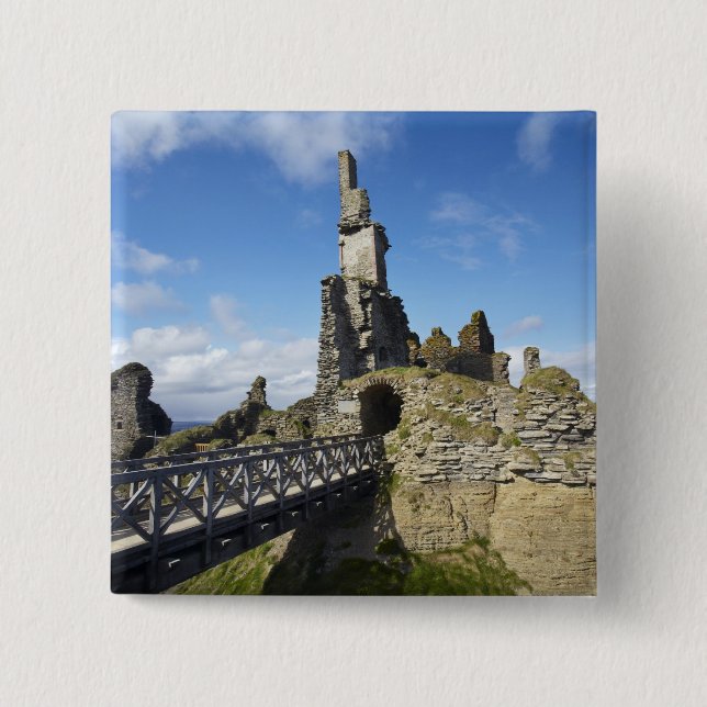 Castle Sinclair Girnigoe, Wick, Caithness, Button (Front)