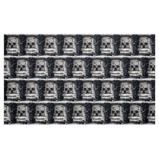 Castle Skull Fabric