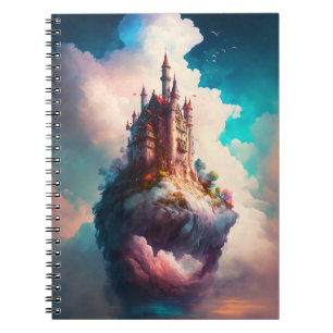 Castle Sky Clouds Fantasy Art Notebook