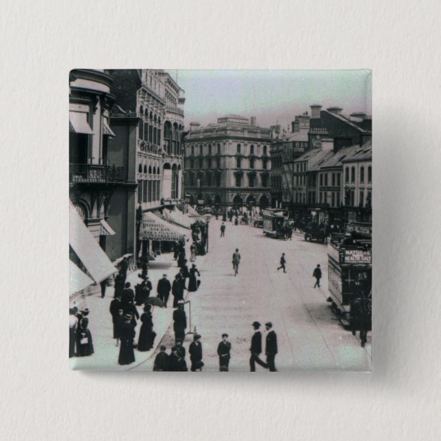 Castle Square, Belfast, c.1902 Button (Front)