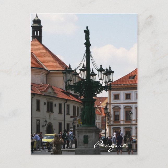 Castle Square in Prague Postcard (Front)