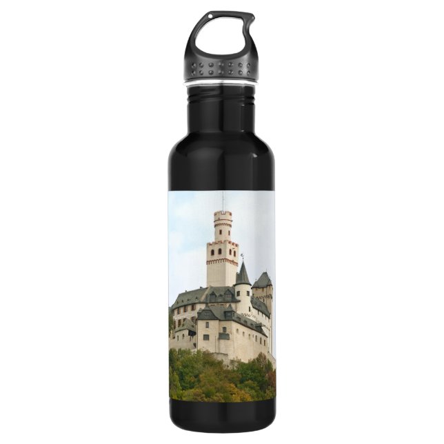 Castle Stainless Steel Water Bottle (Front)