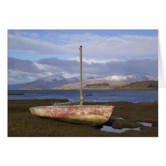 Castle Stalker with fishing boat in the (Front Horizontal)