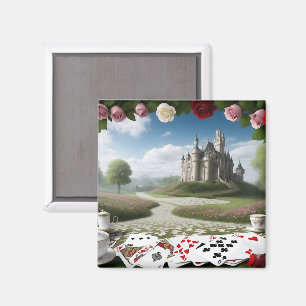 Castle Through the Wonderland Portal Magnet