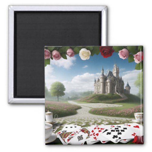 Castle Through the Wonderland Portal Magnet