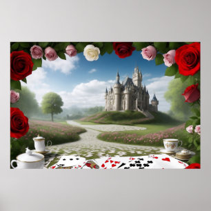Castle Through the Wonderland Portal Poster