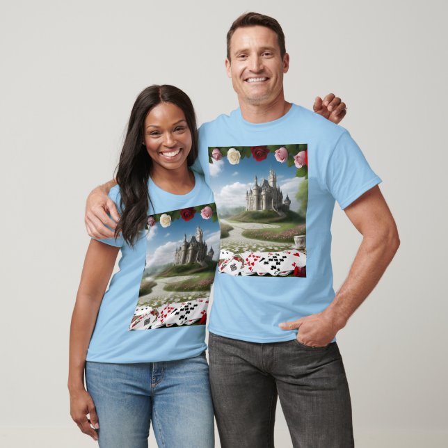 Castle Through the Wonderland Portal T-Shirt (Unisex)