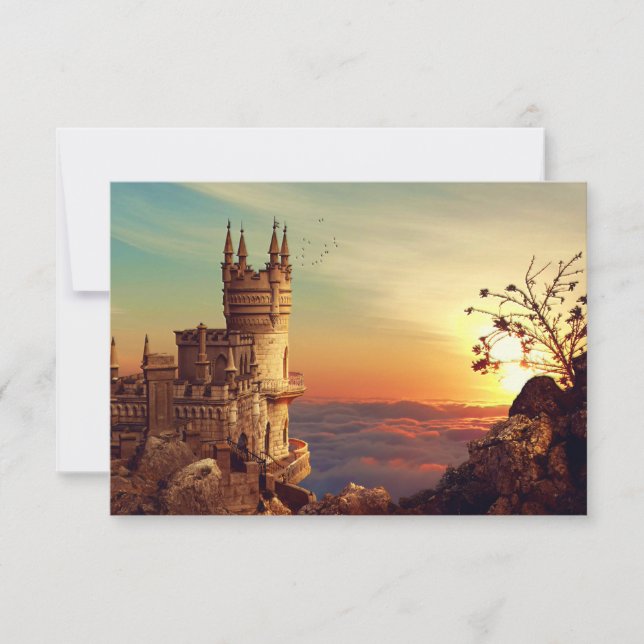 Castle Towers in the Sky Thank You Card (Front)