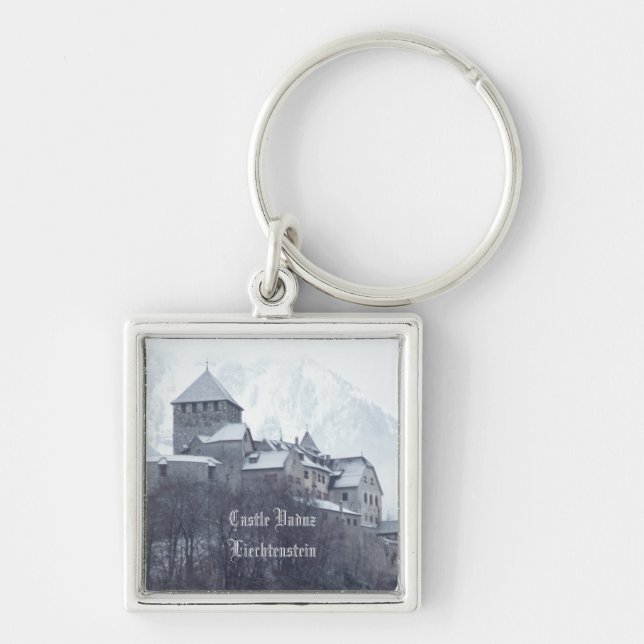 Castle Vaduz Liechtenstein Keychain (Front)
