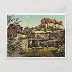Castle, (west side), Nuremberg, Bavaria, Germany r Postcard