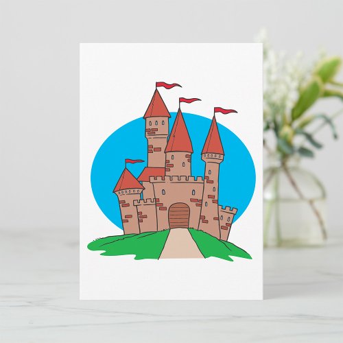 Castle With Flags Invitation