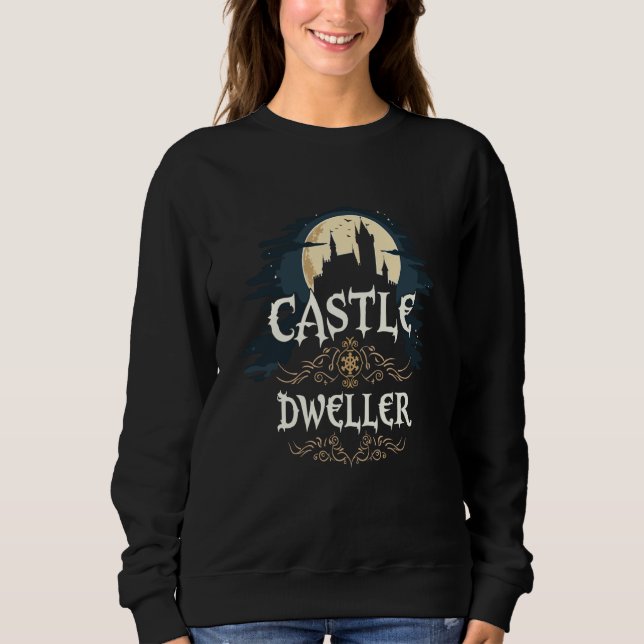 Castlecore Aesthetic Medieval Fantasy Enchanted Fo Sweatshirt (Front)