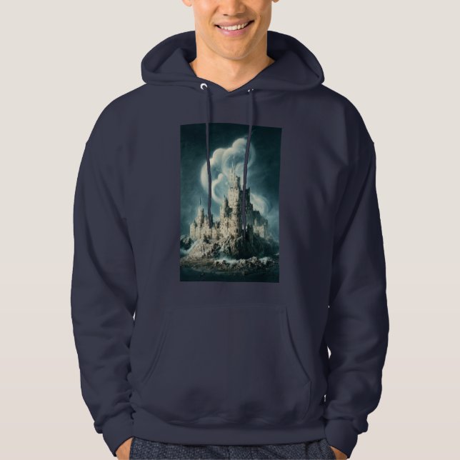 castles being built by a magical whirlwind constru hoodie (Front)