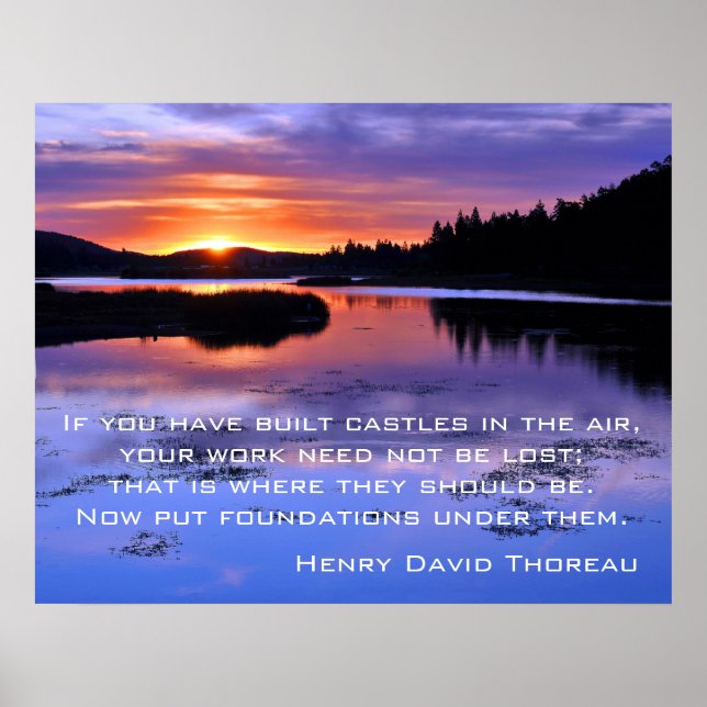 Castles in the air - Thoreau Poster (Front)