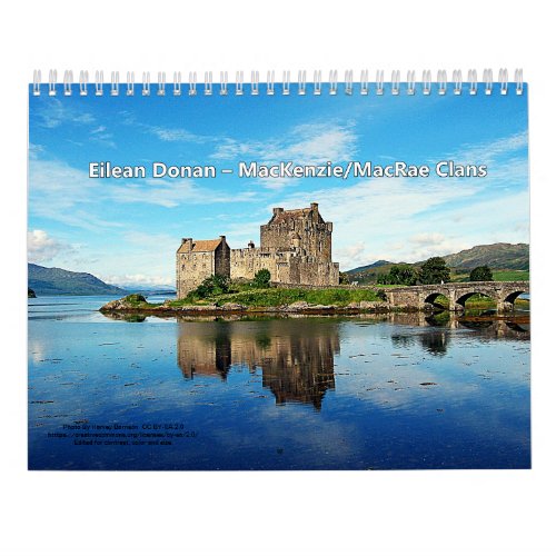 Castles Of 13 Scottish Highland Clans Calendar