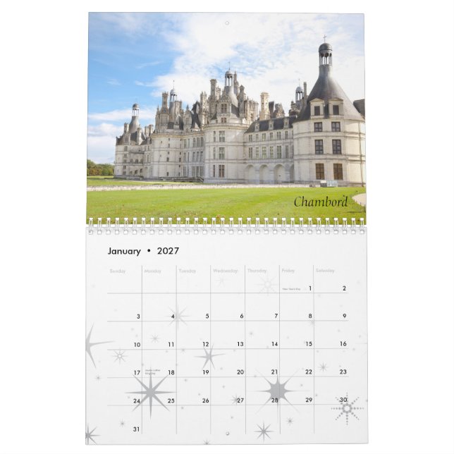 Castles of France, 2011 Calendar (Jan 2027)