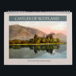 Castles of Scotland 2026 Calendar<br><div class="desc">Vintage photolithographs from 1895 of Scottish castles. Digitally cleaned, enhanced and artistically rendered to resemble pen and ink with watercolors. Suitable for framing. Featured buildings: Drummond Castle, Kilchurn Castle, Eglinton Castle, Balmoral Castle, Doune Castle, Dunnottar Castle, Stirling Castle, Castle Campbell, Carrick Castle, Culzean Castle, Dunskey Castle.</div>