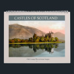 Castles of Scotland 2026 Calendar<br><div class="desc">Vintage photolithographs from 1895 of Scottish castles. Digitally cleaned,  enhanced and artistically rendered to resemble pen and ink with watercolors. Suitable for framing. Featured buildings: Drummond Castle,  Kilchurn Castle,  Eglinton Castle,  Balmoral Castle,  Doune Castle,  Dunnottar Castle,  Stirling Castle,  Castle Campbell,  Carrick Castle,  Culzean Castle,  Dunskey Castle.</div>