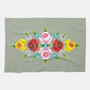 Castles - Traditional Canal Folk Art Towel