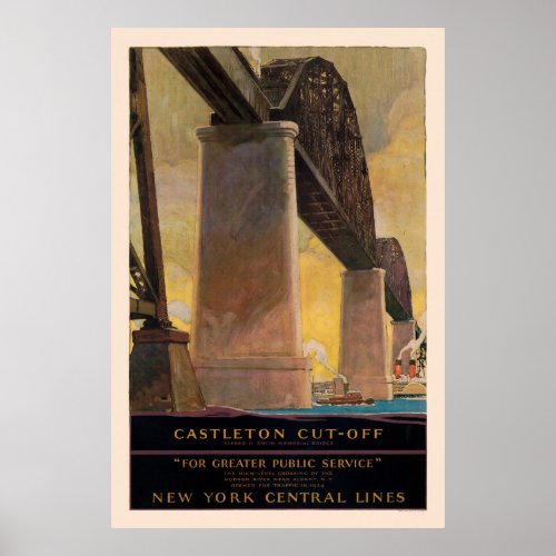 Castleton Cut_Off New York Vintage Poster 1924