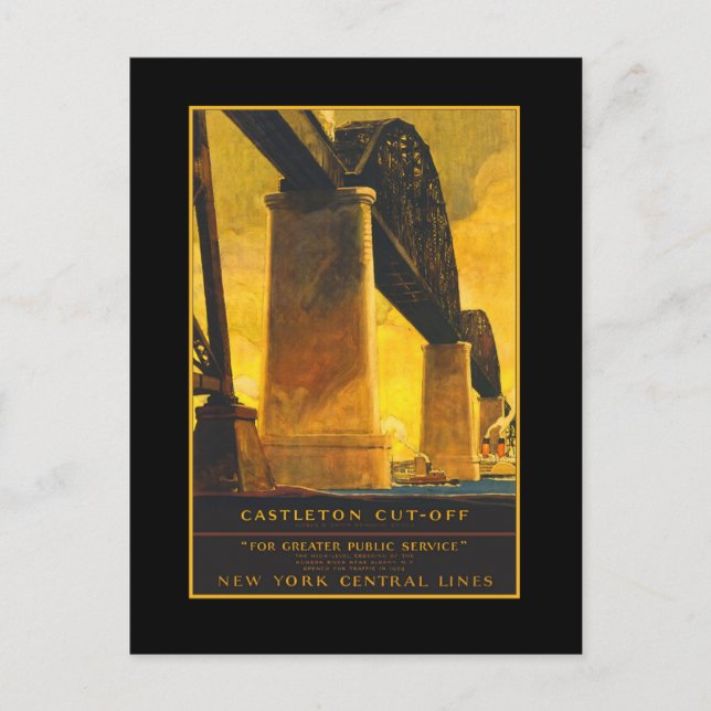 Castleton Cutoff Bridge Travel Poster on Cards (Front)