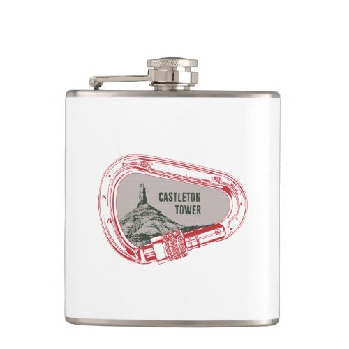 Castleton Tower Climbing Carabiner Flask