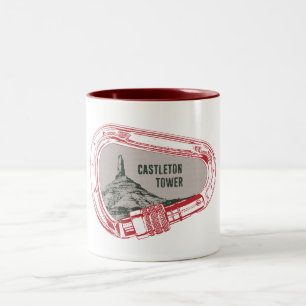 Castleton Tower Climbing Carabiner Two-Tone Coffee Mug