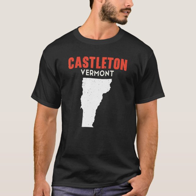 Castleton Vermont USA State America Travel Vermont T-Shirt (Front)