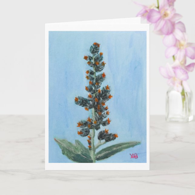 Castor Bean Plant Card (Orchid)