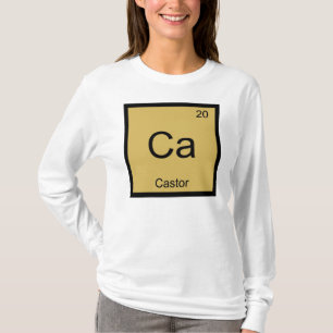 Castor Name Chemistry Element Periodic Table T-Shirt