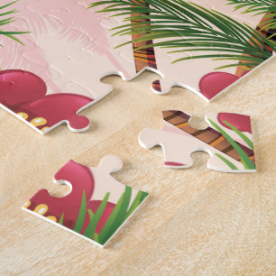 Castrie Saint Lucia vintage travel poster Jigsaw Puzzle