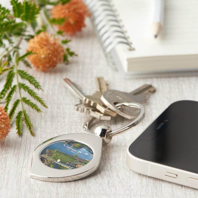 Castries Saint Lucia Caribbean Island Keychain (Side)