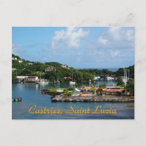 Castries Saint Lucia Postcard