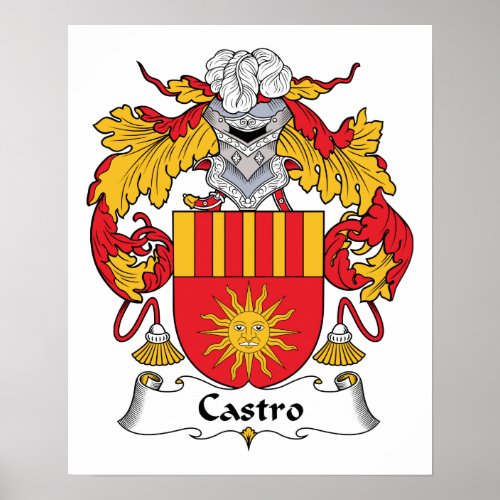 Castro Family Crest Poster