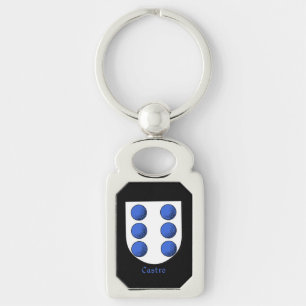 Castro Historical Shield Keychain