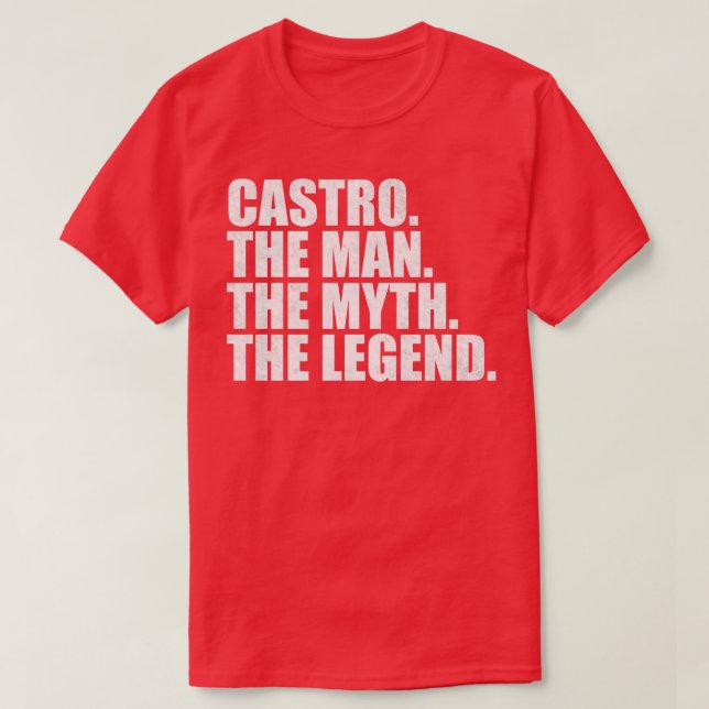 CastroCastro Family name Castro last Name Castro S T-Shirt (Design Front)