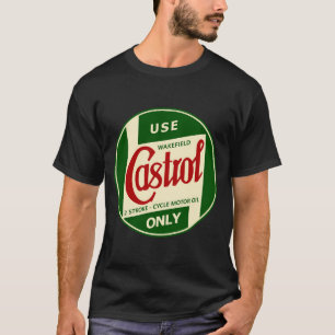 Castrol €“ 2 Stroke Cycle Motor Oil Vintage Logo T-Shirt