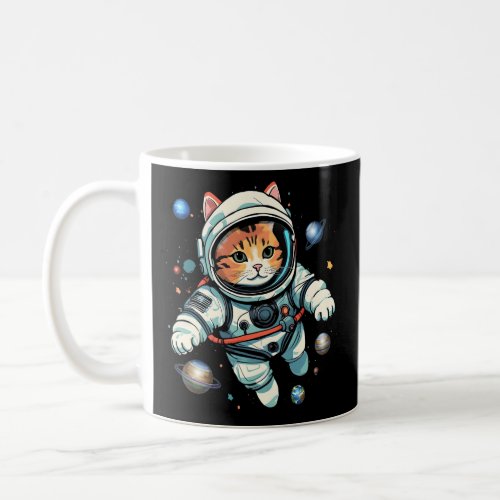 Castronaut Galaxy Cat Atronaut In Space Cat  Coffee Mug