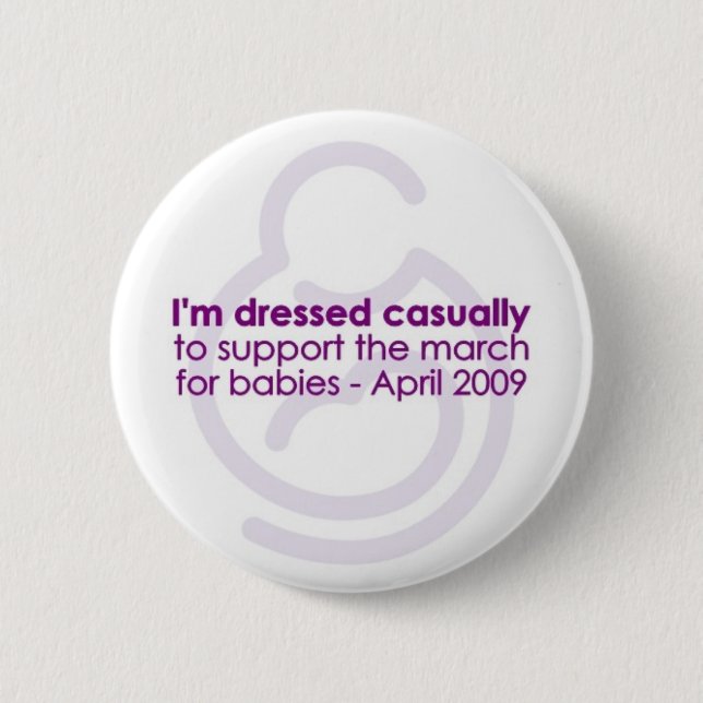 casual2 pinback button (Front)