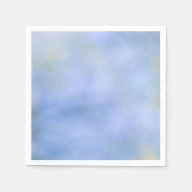 Casual Abstract Blue Yellow Pattern Palo Verde Napkins (Front)