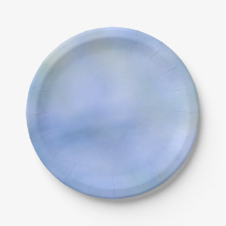 Casual Abstract Blue Yellow Pattern Palo Verde Paper Plates