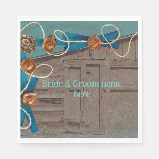 Casual Barn wedding & reception same location Napkins (Front)