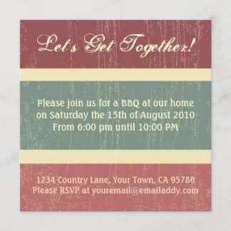Casual BBQ Dinner Party Invitation