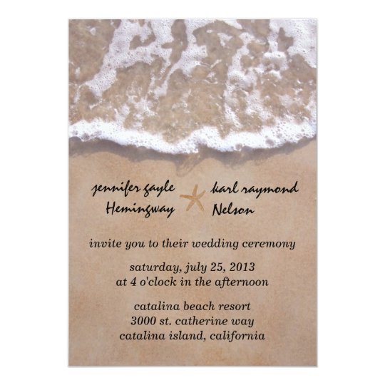 Wedding Invitation Templates Beach Theme 4