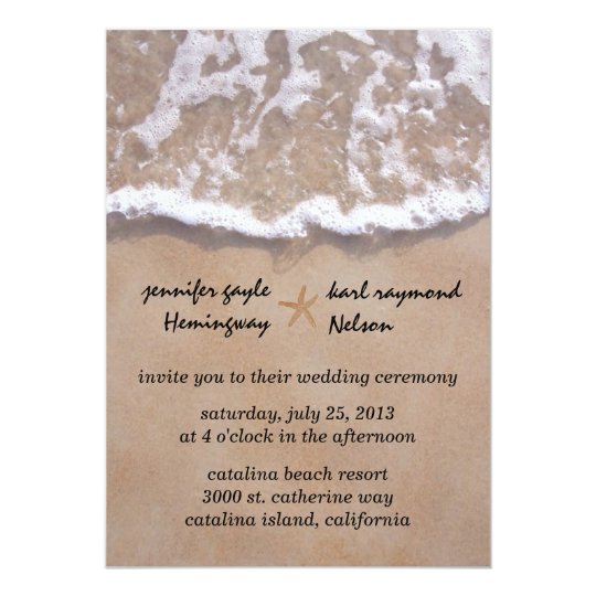 Beach Themed Engagement Invitations 2