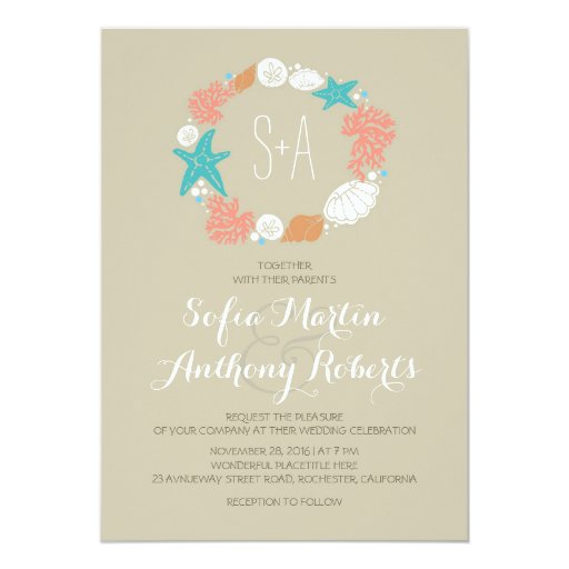 Casual Beach Wedding Invitations 5